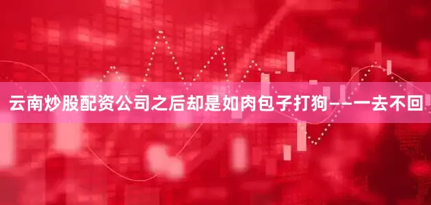 云南炒股配资公司之后却是如肉包子打狗——一去不回